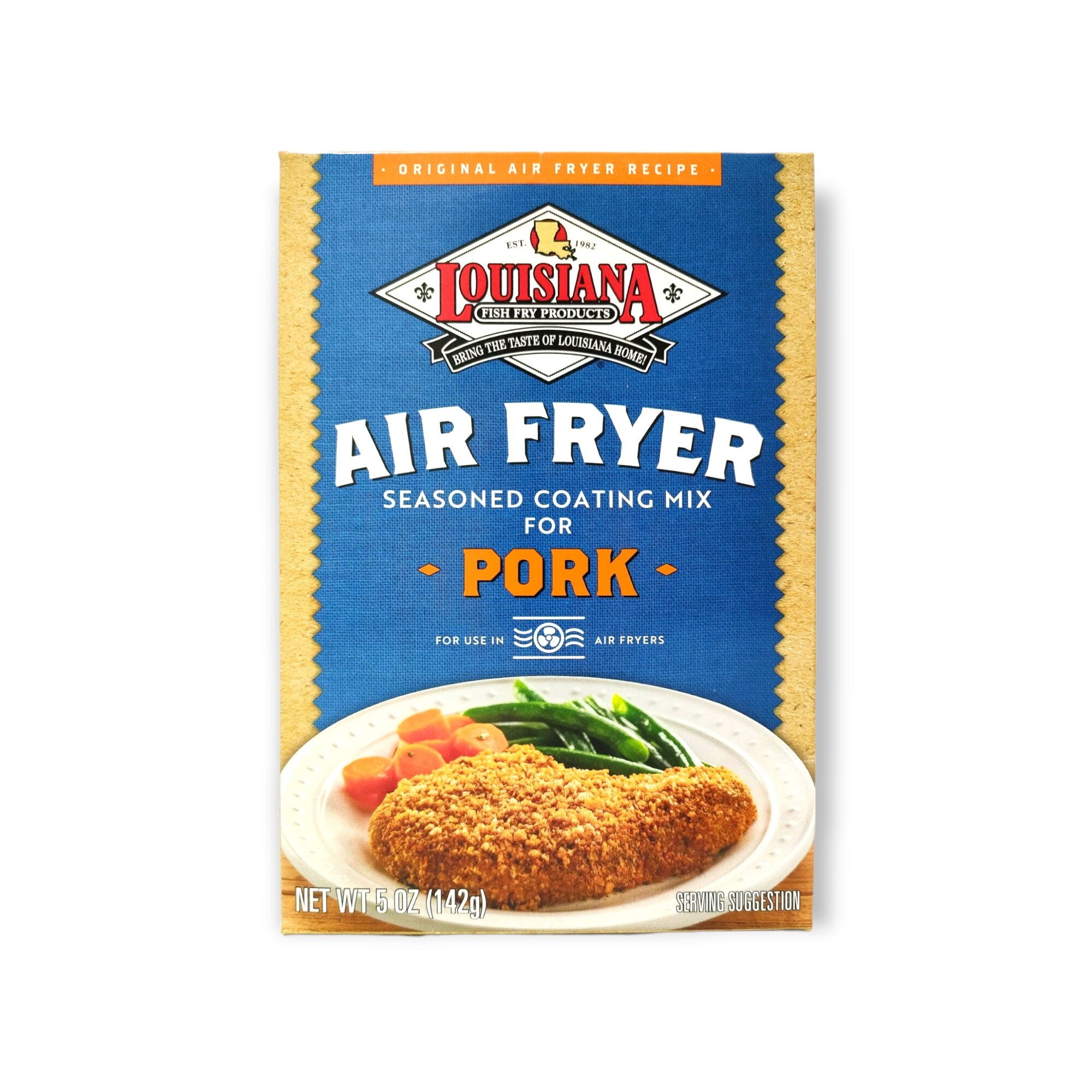 (USA) Louisiana Air Fryer Seasoned Coating Mix for Pork. 142 grams