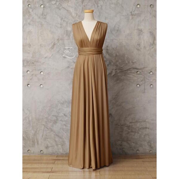 Brown store infinity dress