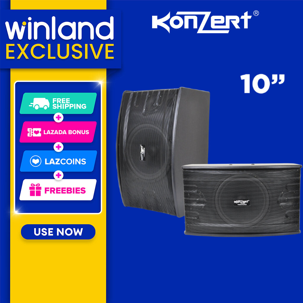 Winland KS-430V Karaoke Speaker System 10inches 2-way Bass Reflex