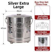 PAMPAS | Indoor Smokeless Joss Paper Burner Thickened Stainless Steel
