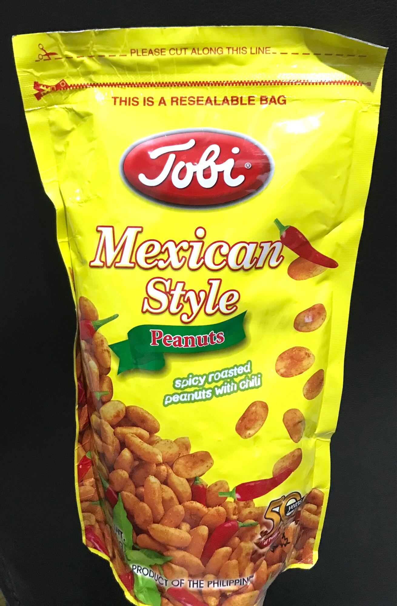 500g Tobi Mexican Style Peanuts Spicy Roasted Peanuts with Chili