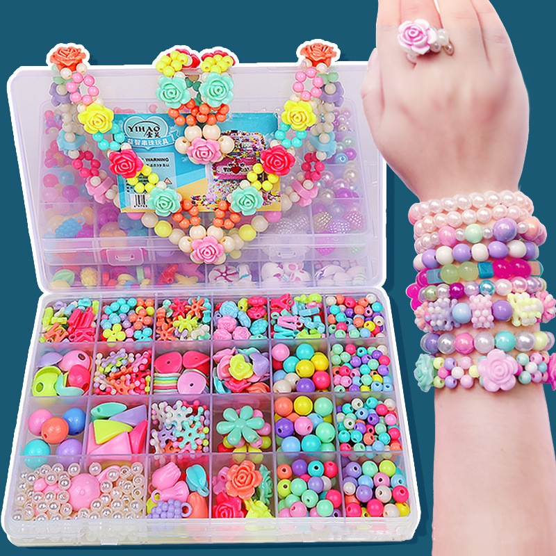5pcs Sanrio Hello Kitty Kuromi Melody Round Beads for DIY Jewelry