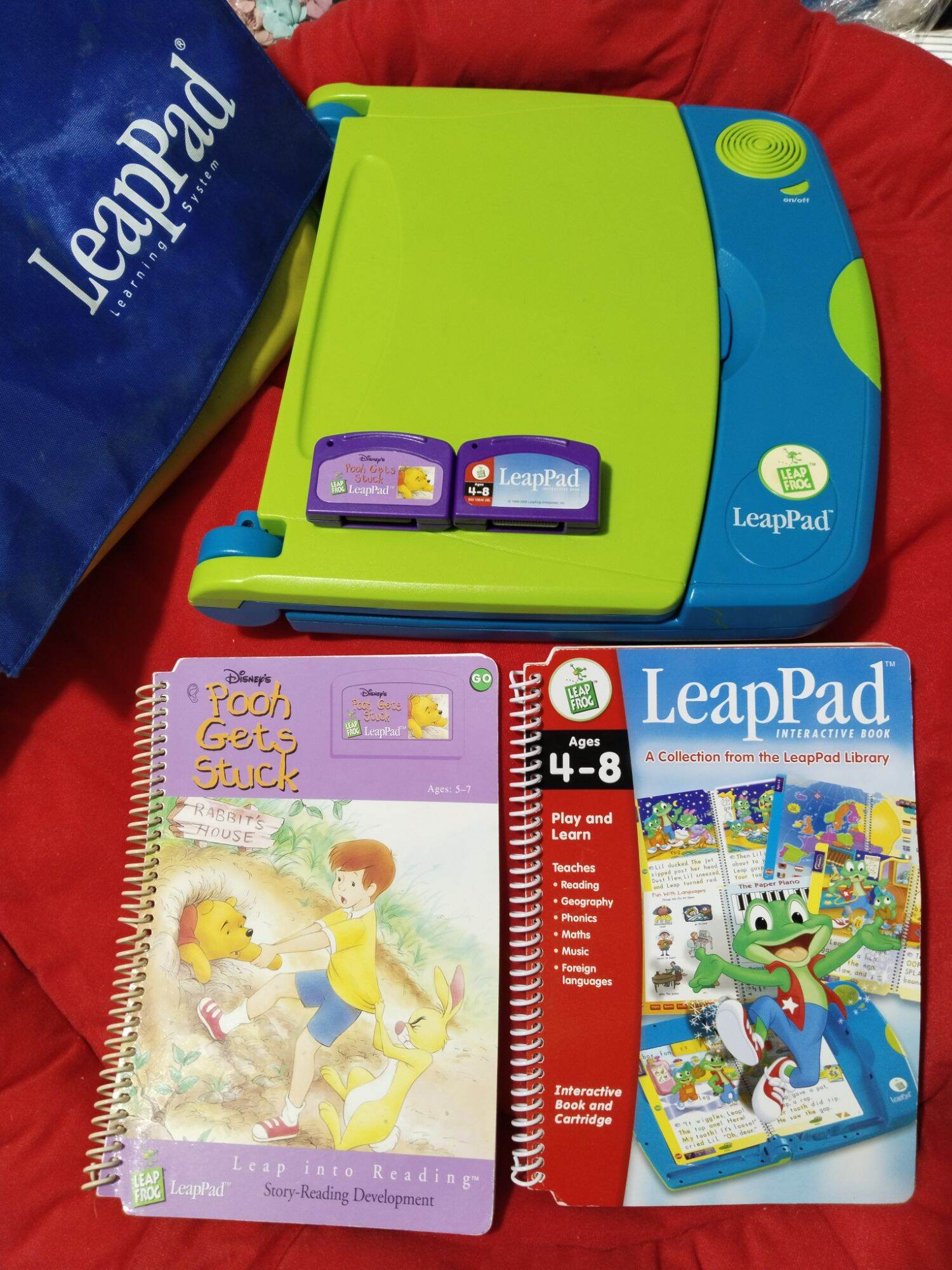 Leap Frog LeapPad Learning System Pink Model 57-000 Books, 55% OFF