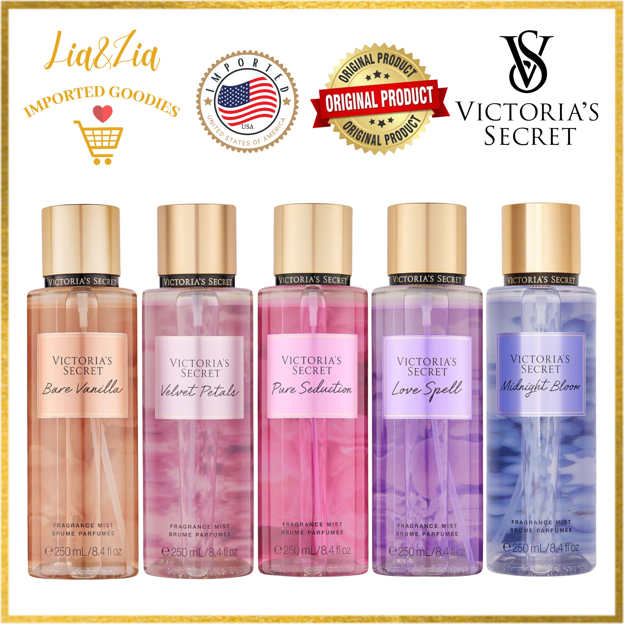 Victoria’s Secret Classic Scent : Bare Vanilla, Velvet Petals, Love ...