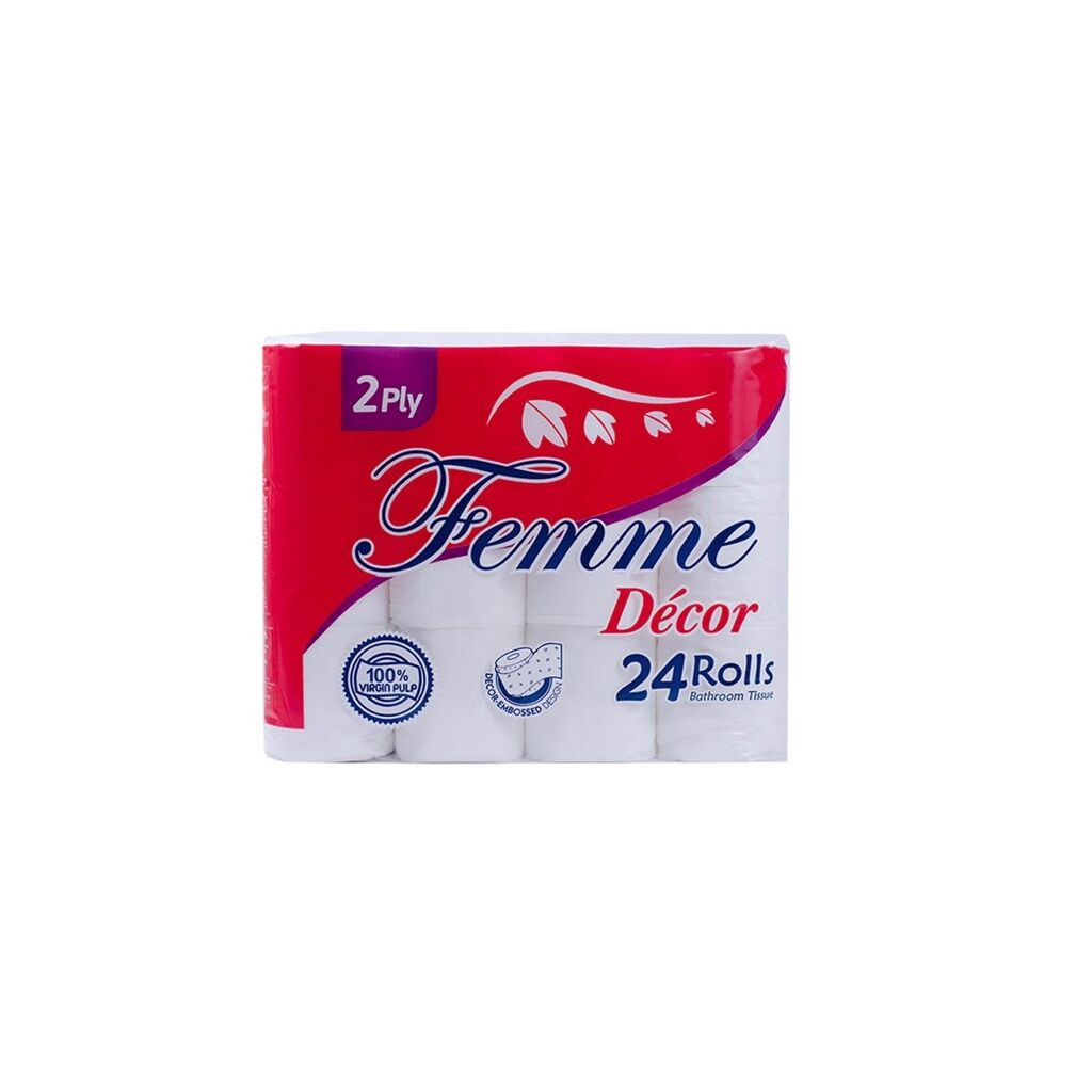 Femme Decor Bathroom Tissue 2ply 24 Rolls Lazada Ph