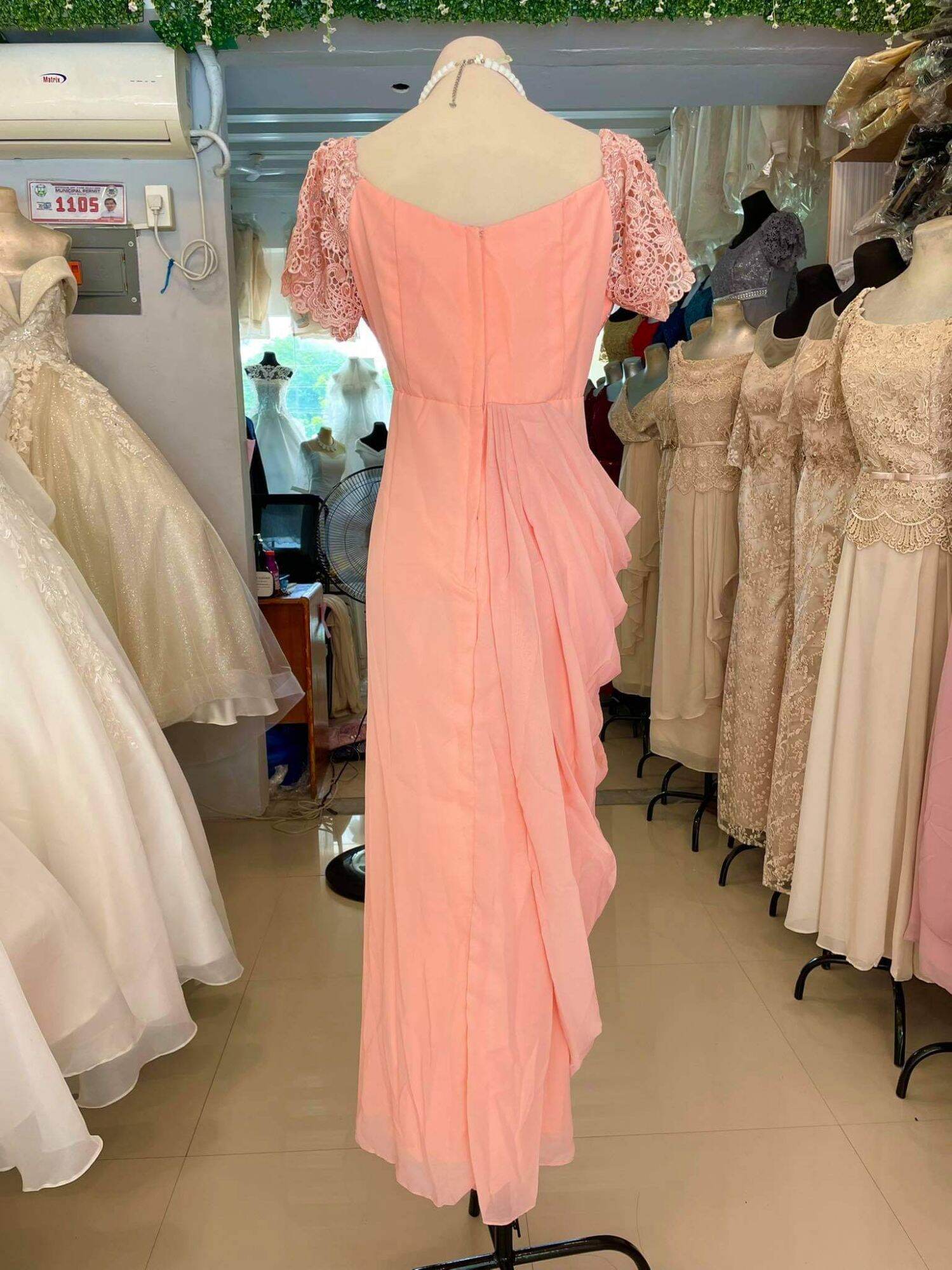 Blush Pink Gown For Ninang