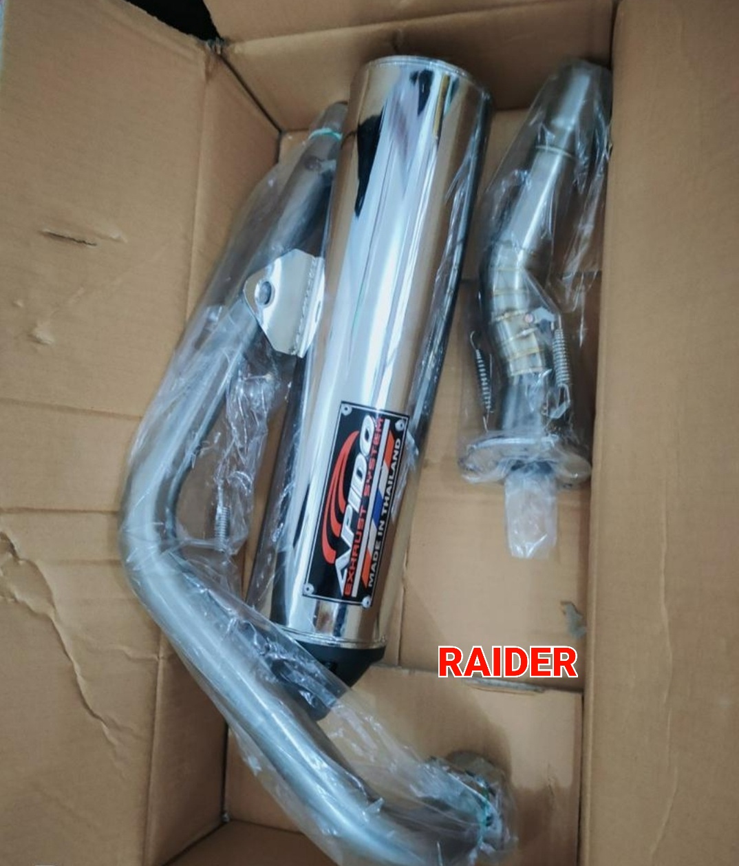 Apido Pipe for Suzuki Raider 150 Chrome