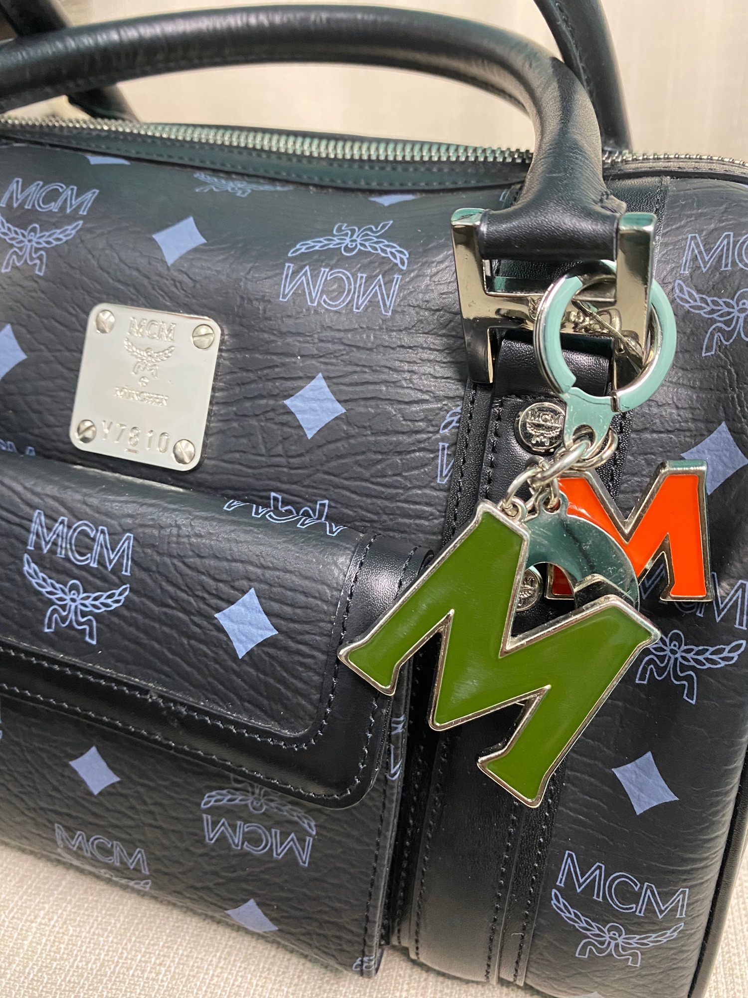 Authentic MCM Doctor's Bag MCM Doctor's Bag Good quality genuine leather  Silver hardwares With Code With MCM bag charm MCM zipper pullers Hologram  inner lining