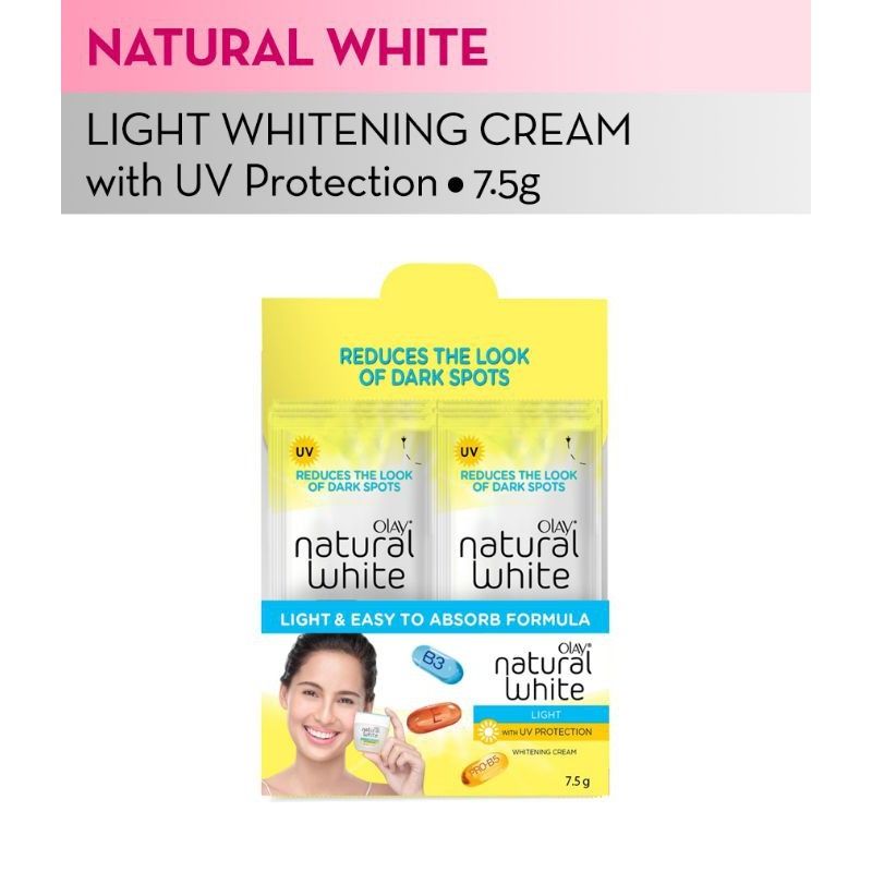 Olay Natural White Light Whitening Cream 7.5g Sachet