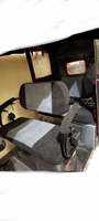 EMC Golf Seatcover for e trike golf1 and golf2 in black and gray fabric with adjustable headrests and armrests.