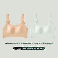 Yuzhaolin | Full Figure Minimizing Bra With Under Bust Support Lifting Anti-Sagging Seamless Antibacterial Plus Size
