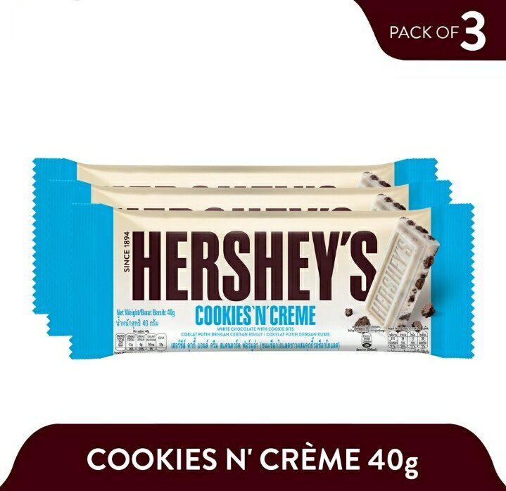 Hershey's Cookies n Creme ( 40g x 3 ) Lazada PH