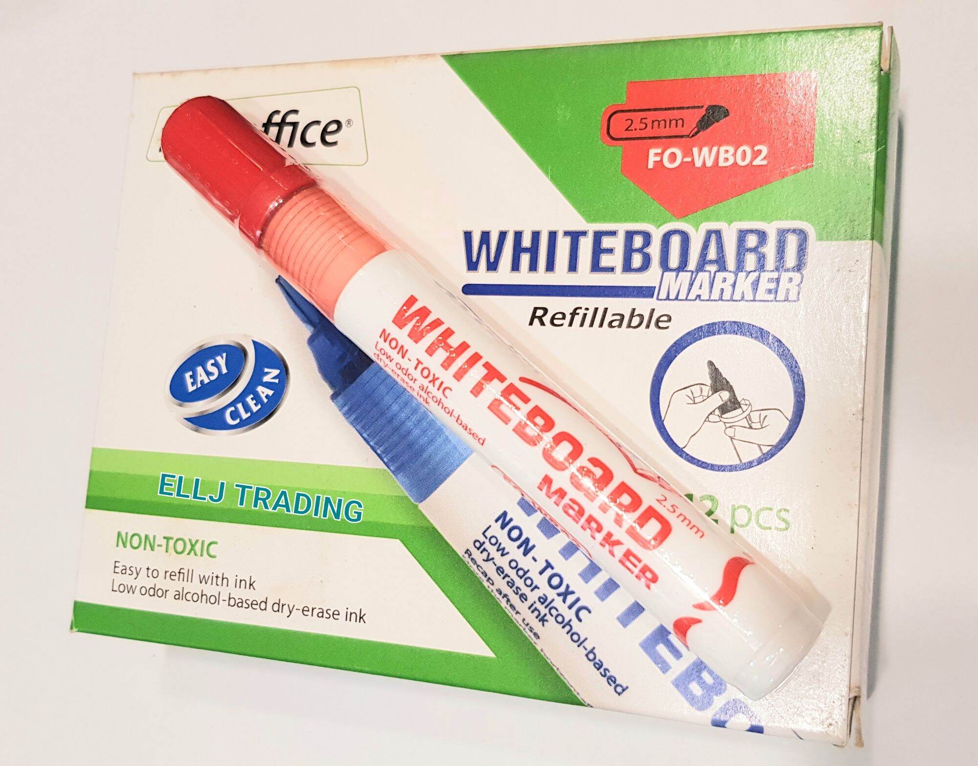 Whiteboard Marker 1box (Refillable) FlexOffice | Lazada PH