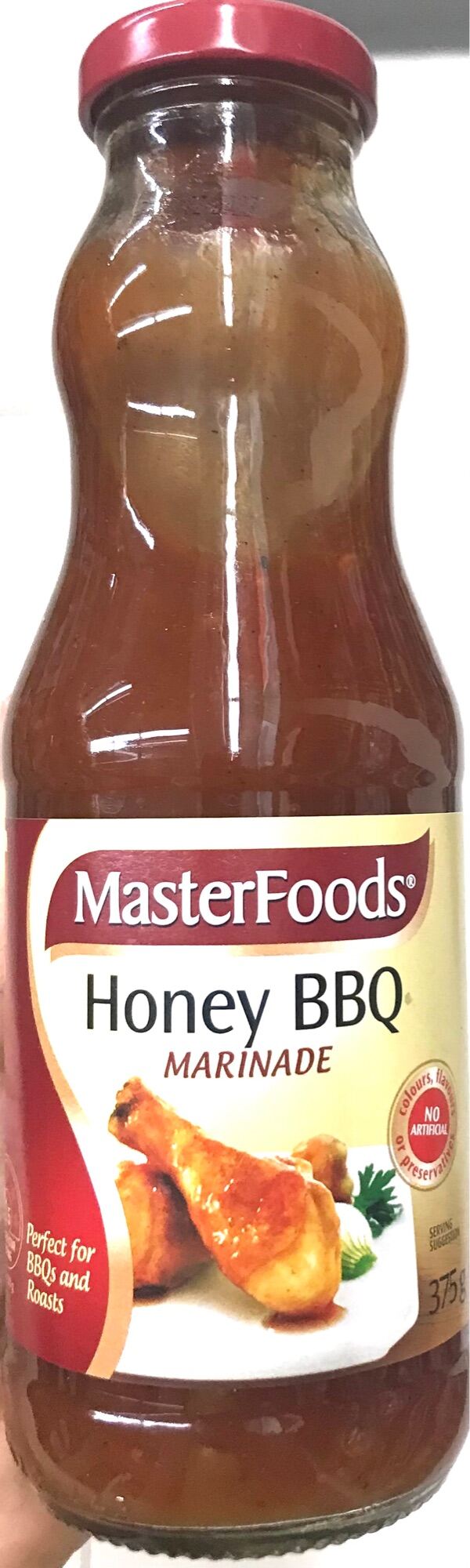 MasterFoods Honey BBQ Marinade 375g Perfect for Barbecue and Roasts