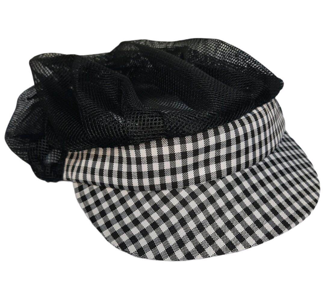 MAXINE Haircap with Visor (Garterized, Washable Mesh