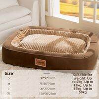 hipidog | Large Size Washable Pet Bed for Dogs Heattech Design Indoor Use All Season Comfortable Dog Bed for Large Breeds Golden Retriever Bulldog