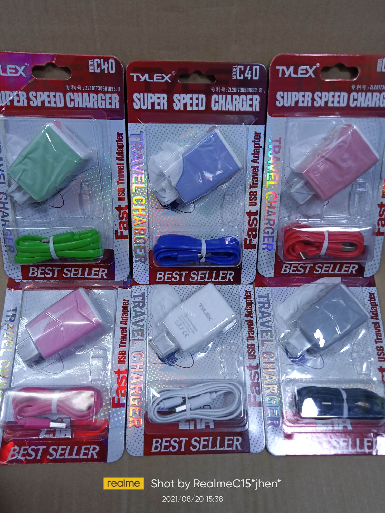 TYLEX Charger for TYPE C,IOS, IPHONE, ANDROID,V8, MICRO FAST TRAVEL CHARGER 2.1A. 