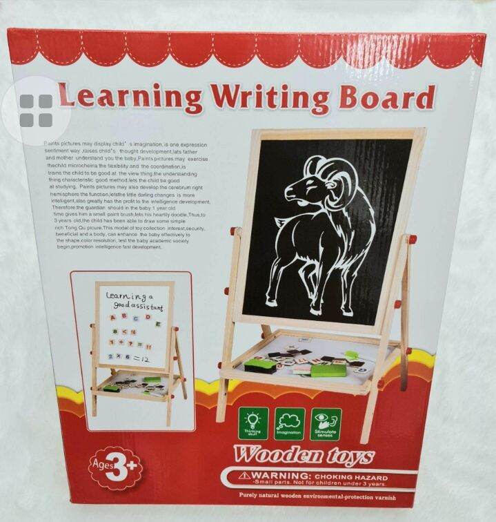 easel magnetic board set / educational writing 2 sided board set