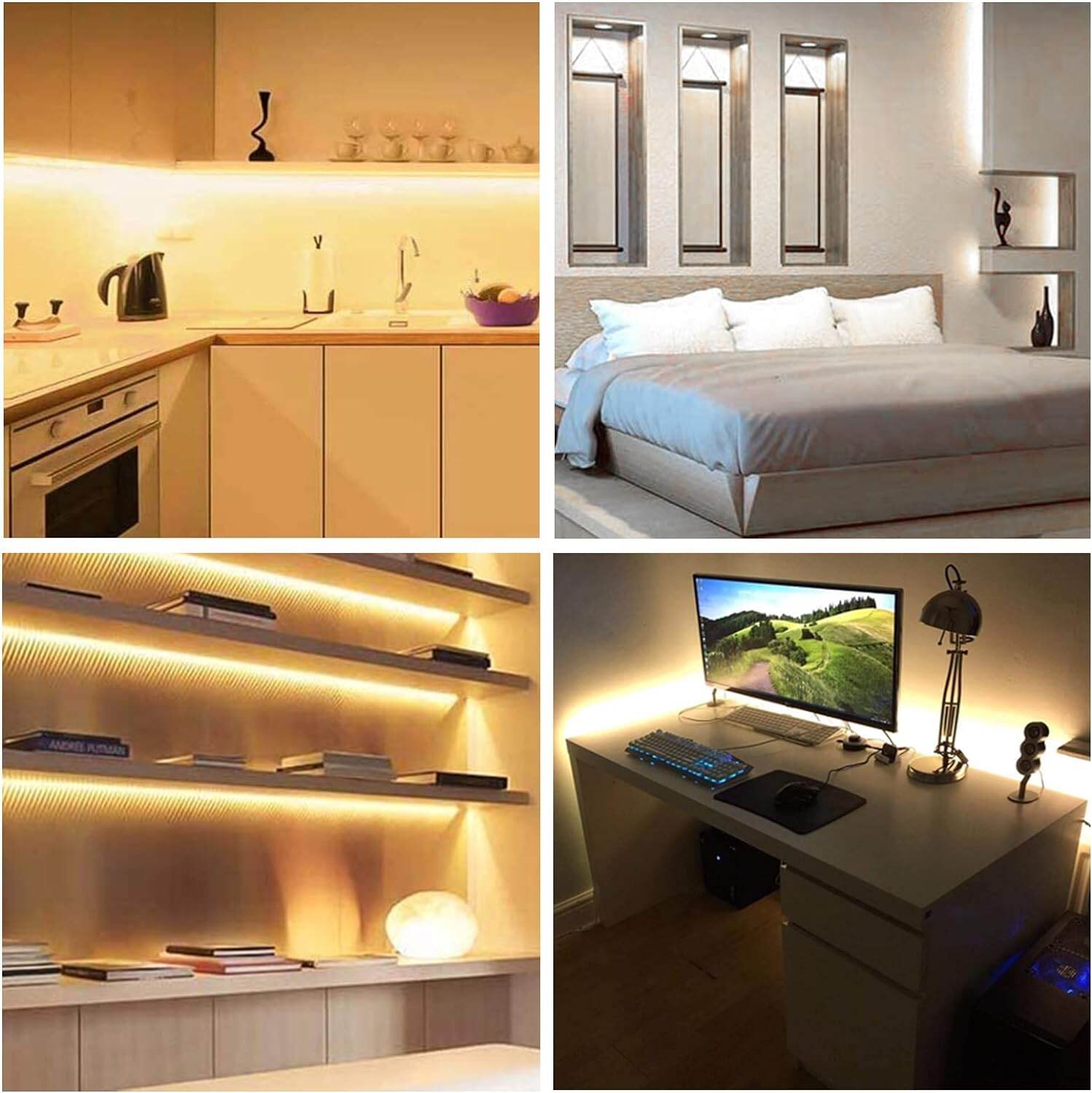 5V USB LED COB Strip White Warm White LED Strip Light TV Background Lighting Tape Home Decor Lamp 1- 5m LED String Light. 