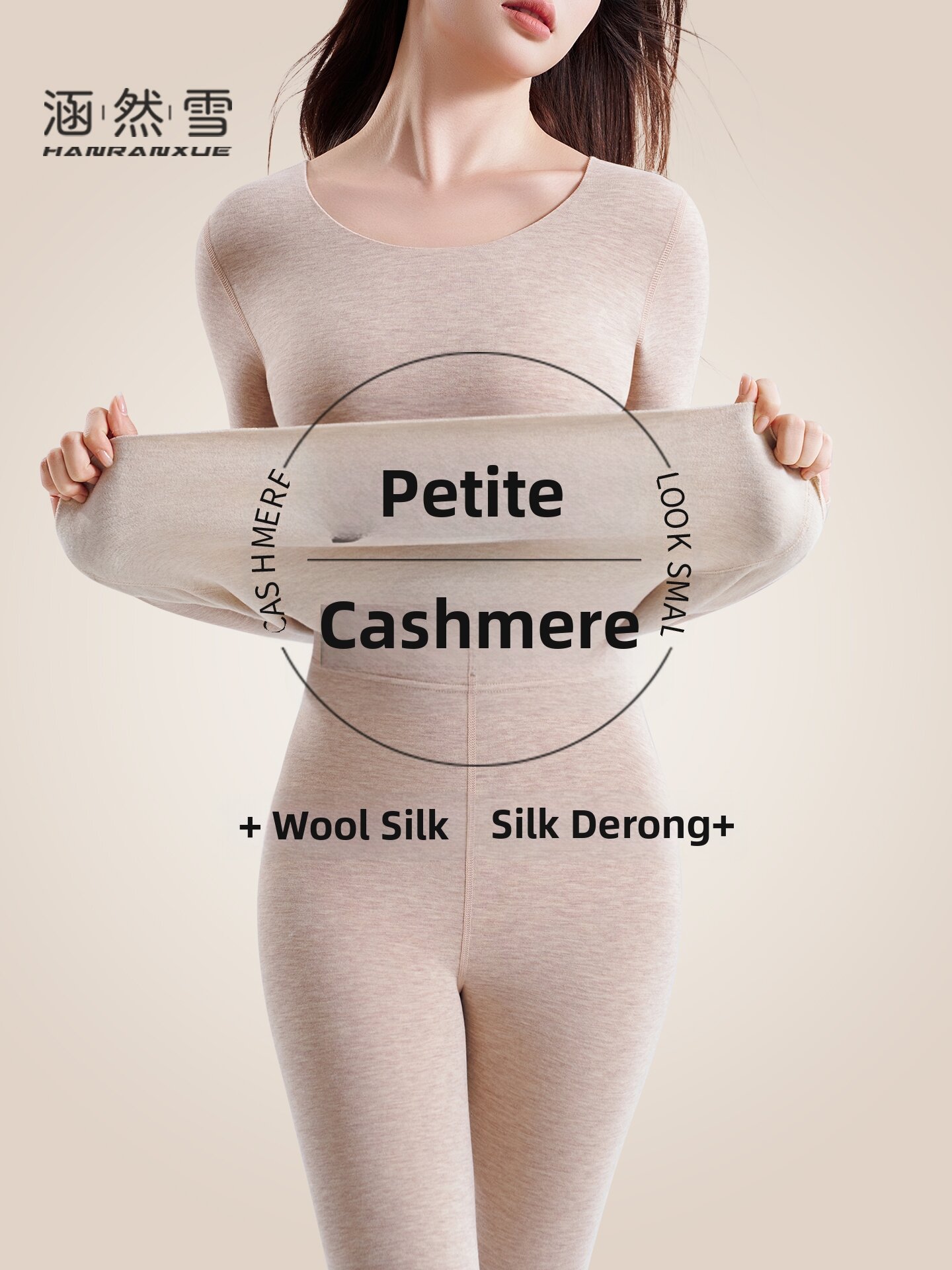 HANRANXUE | Warm Heating Thermal Underwear Set Wool Silk Seamless Ladies Top Bottom Presyo 871 Piso*Libreng Shipping