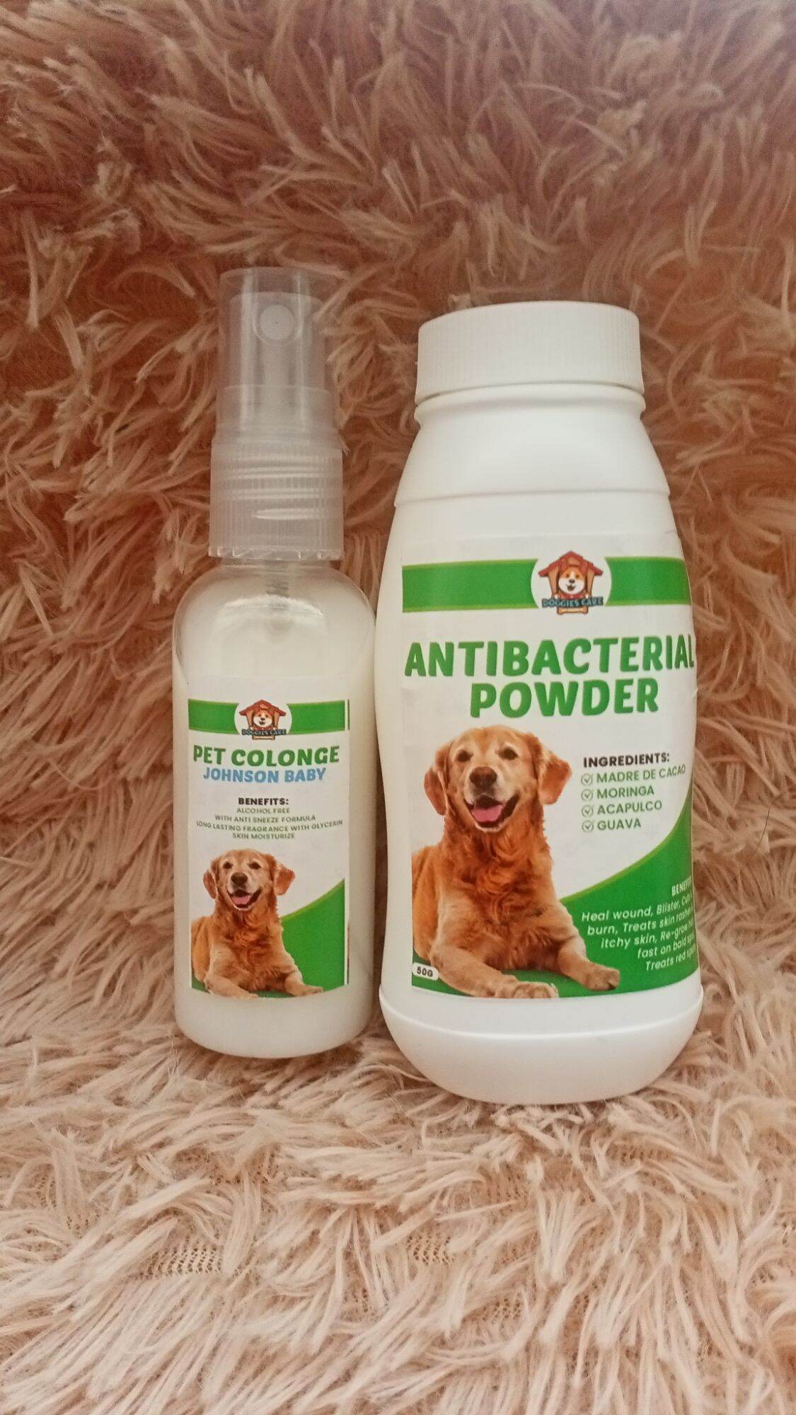 Antibacterial powder for store dogs