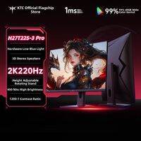 KTC | 27 Inch 2K 220Hz Gaming Monitor HDR10 FastIPS 1ms Response Time 99% sRGB 400 nits High Brightness 1200:1 Contrast Ratio Height Adjustable Stand 3D Stereo Sound