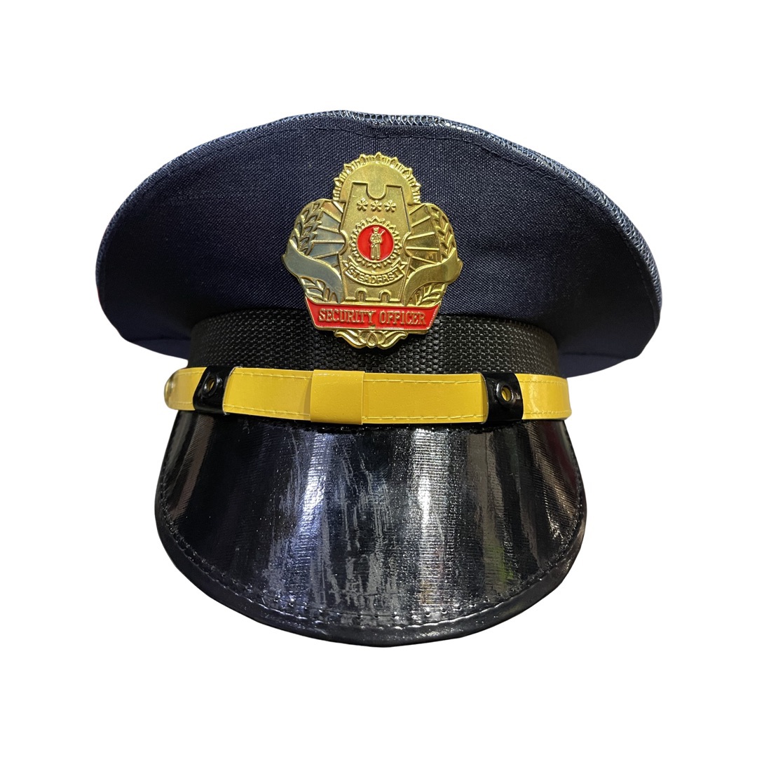 Security Officer Pershing Cap Man with Yellow strap and Security Office Cap  Device Lazada PH
