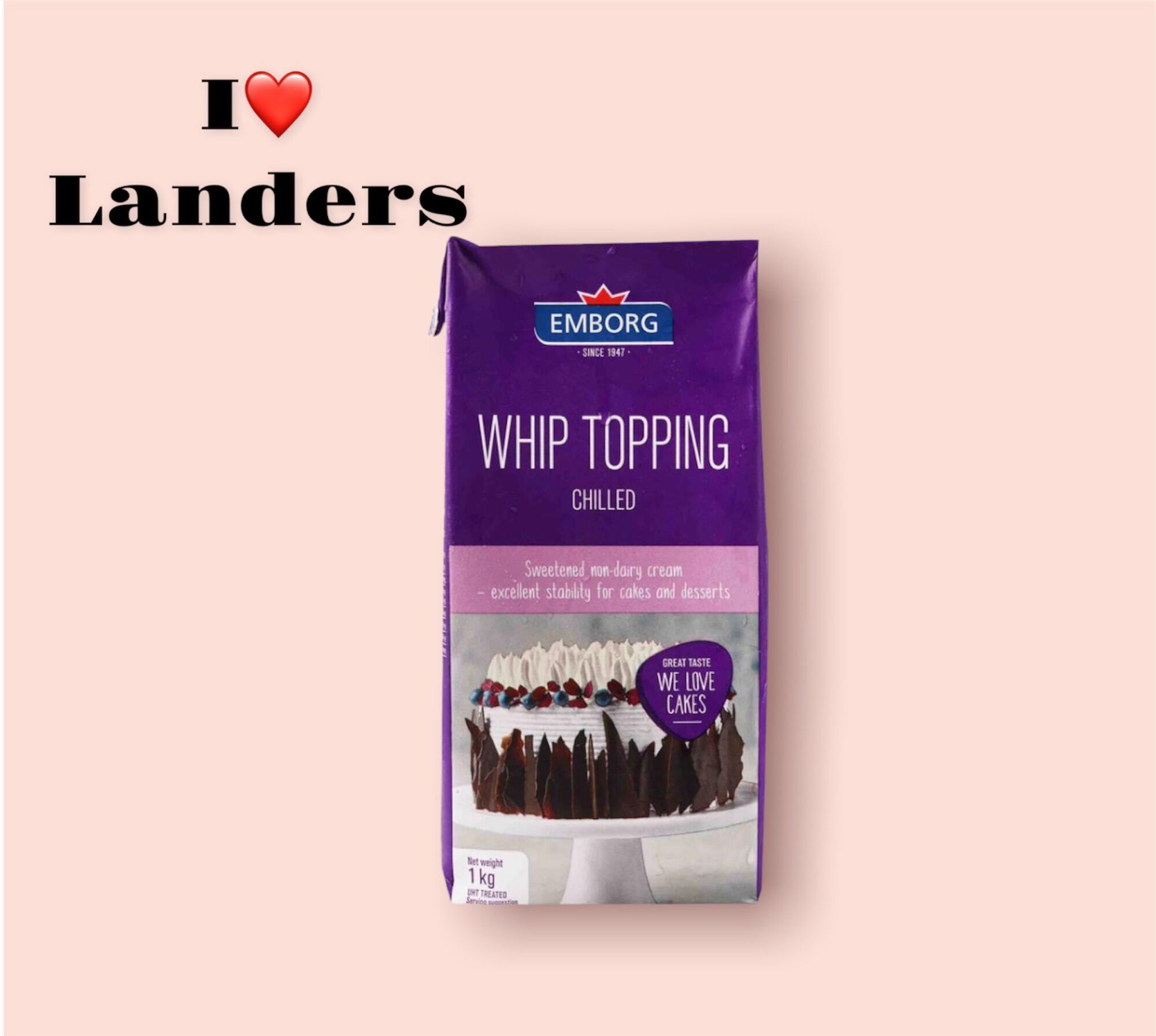 Whip Topping chilled 1L Lazada PH