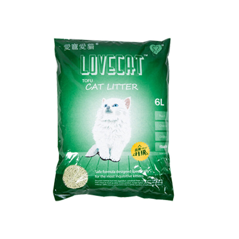 [Cute Pet] Lovecat Pet Cat Original Green Tea Tofu Cat Litter Dust