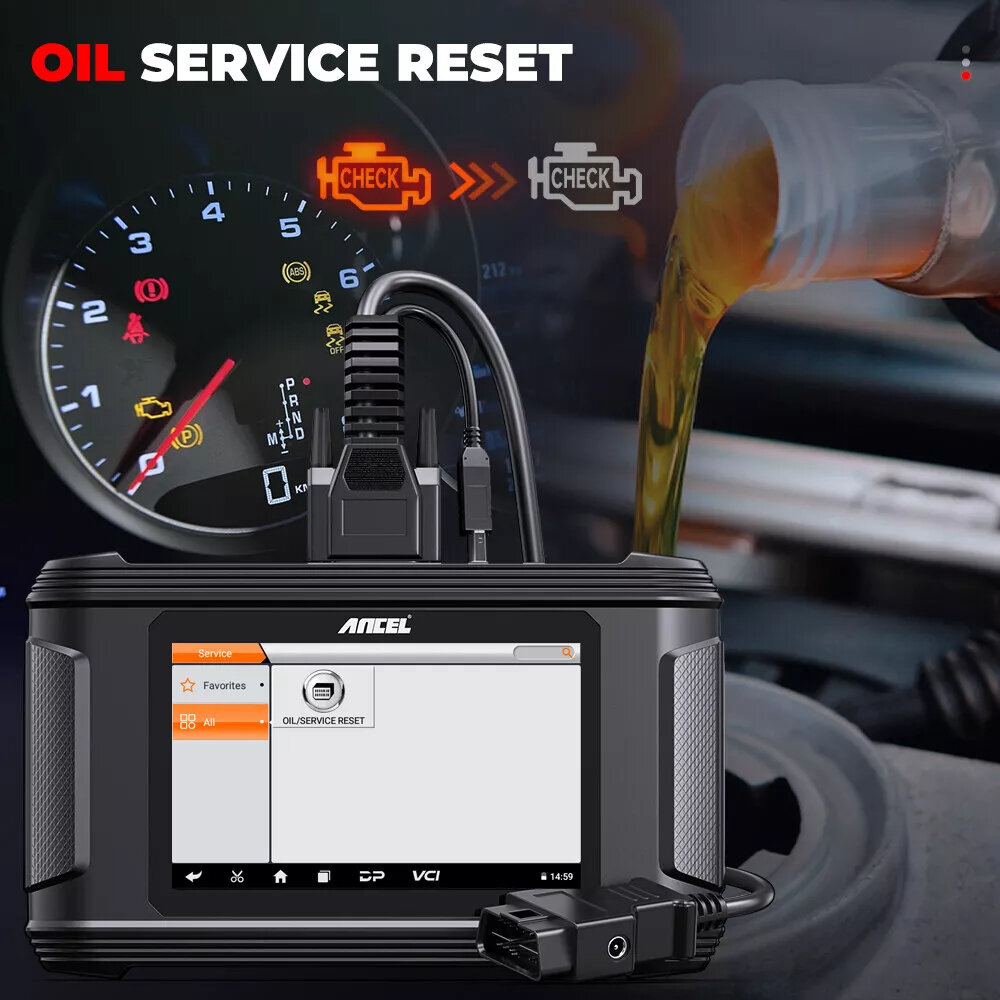 Ancel Car Odometer Mileage Correction Diagnostic IMMO Programming Reset Tool eBa