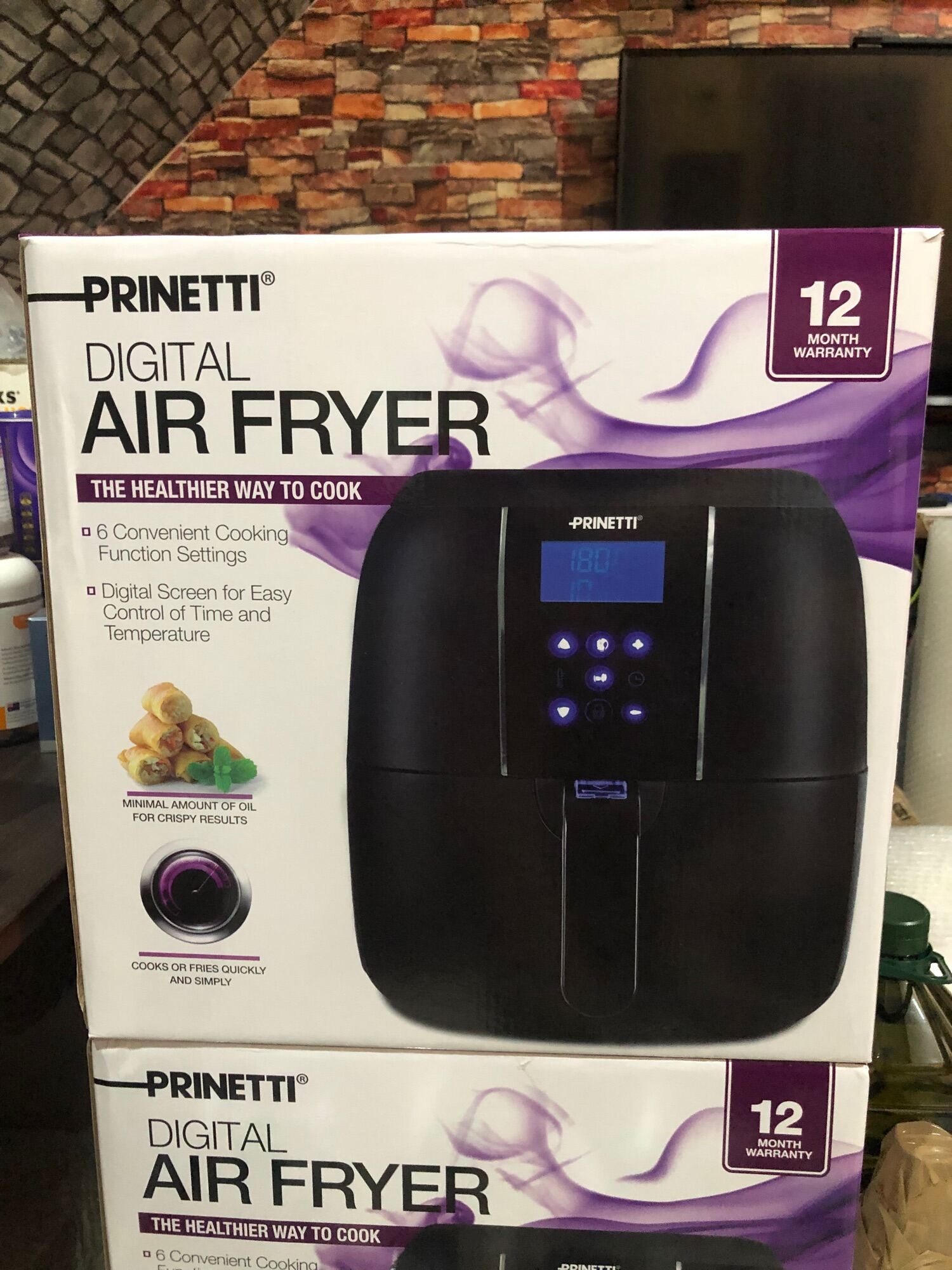 prinetti digital air fryer 3l manual