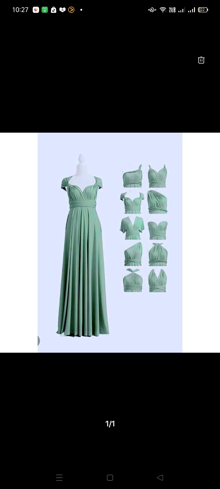 slim fit dress slacks Zalora Dark Green Ruffled Dress main image 1