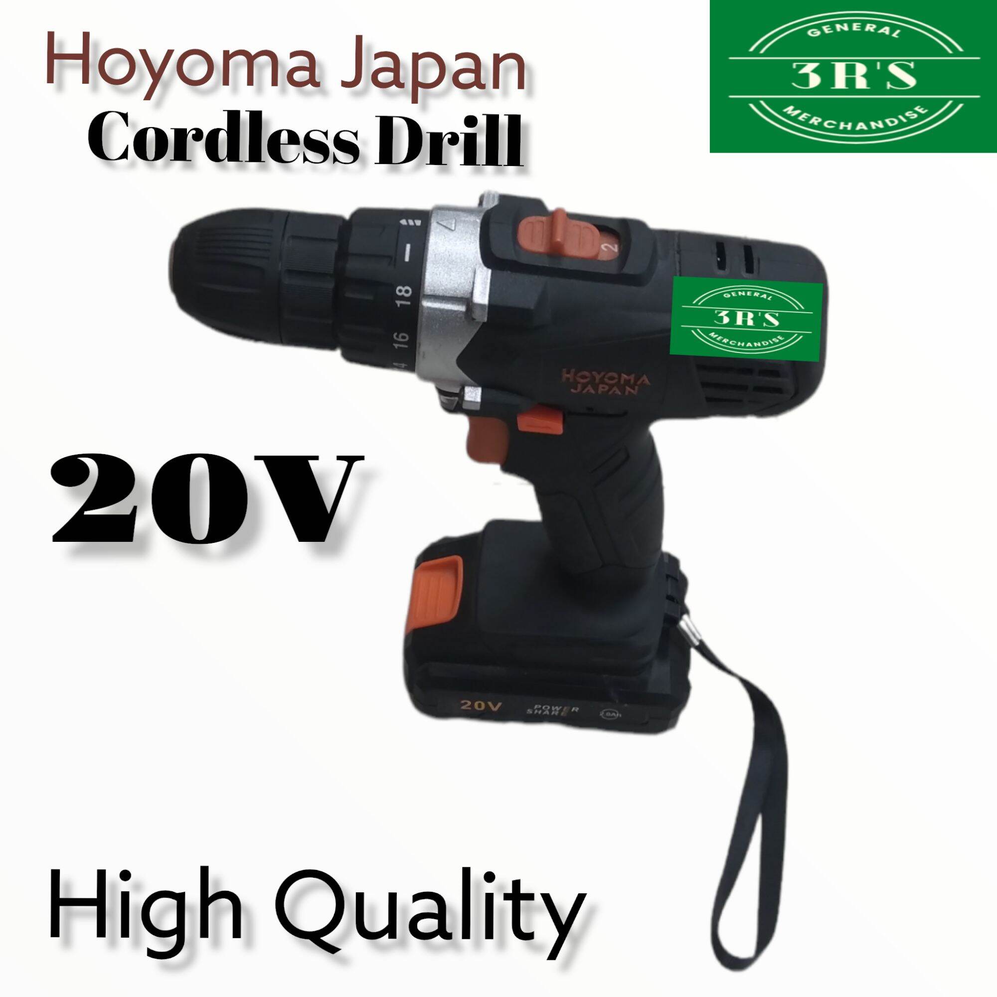Hoyoma Japan Cordless Drill 20v High Quality 1pcs COD By 3R'S General
