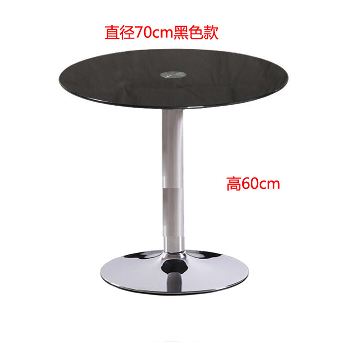 Glass Leisure Small round Table Simple round Coffee Table Bar round