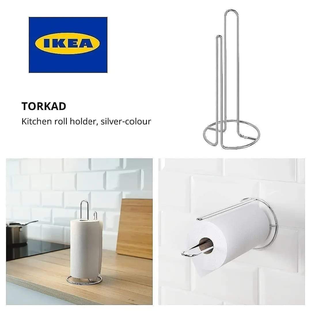 TORKAD Kitchen roll holder, silver-colour - IKEA
