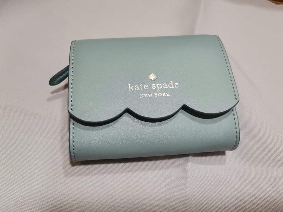 Kate+Spade+Gemma+Small+Slim+Card+Holder+Cloud+Mist+WLR00554 for sale online