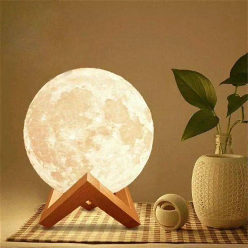 Usb Led Light 3d Print Moon Lamp Rechargeable Touch Children S Lights Night Lazada Ph Usb Led Light 3d Print Moon Lamp, Moon Lampshade Lazada