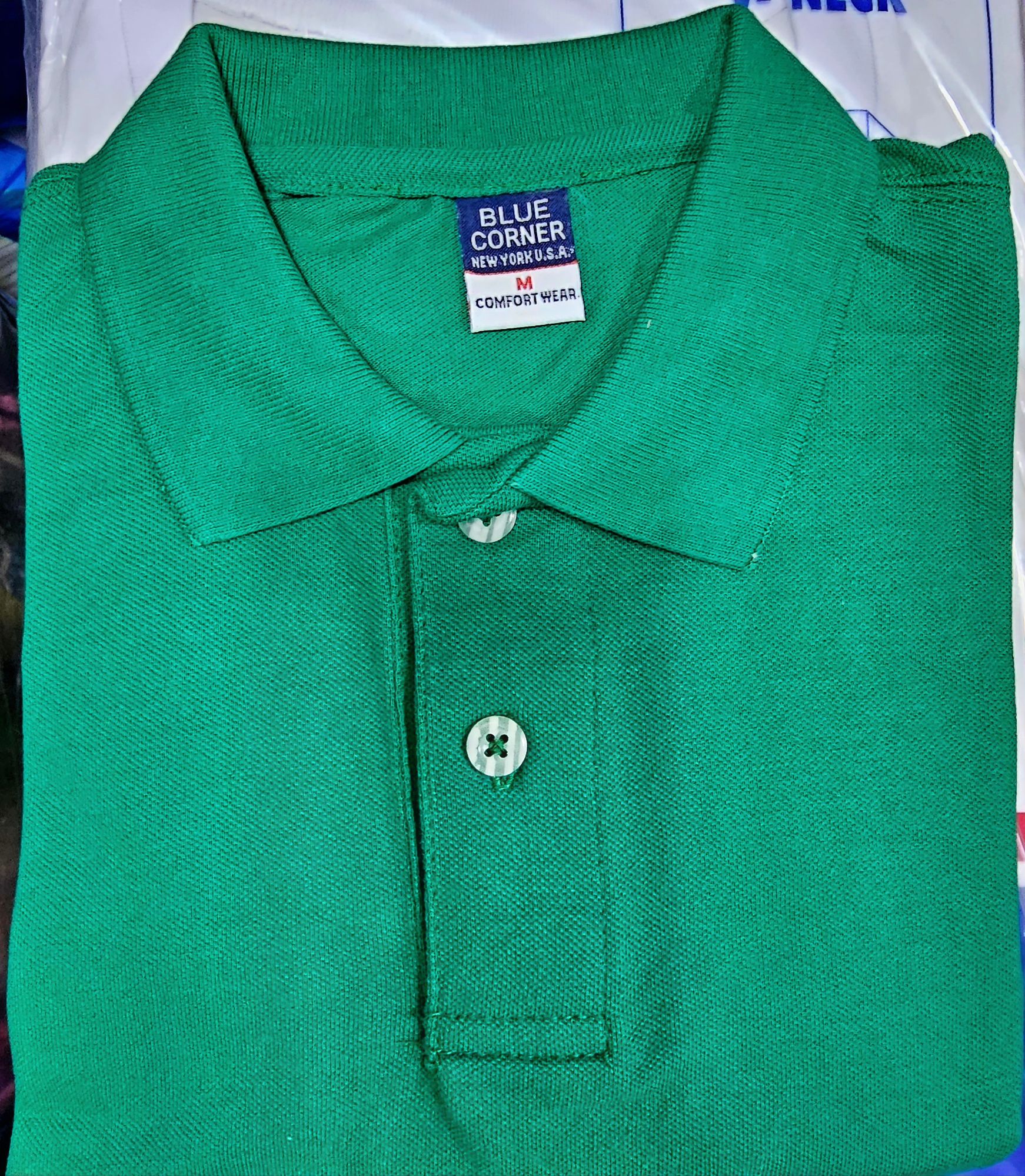 Shop Blue Corner Green Polo Shirt online