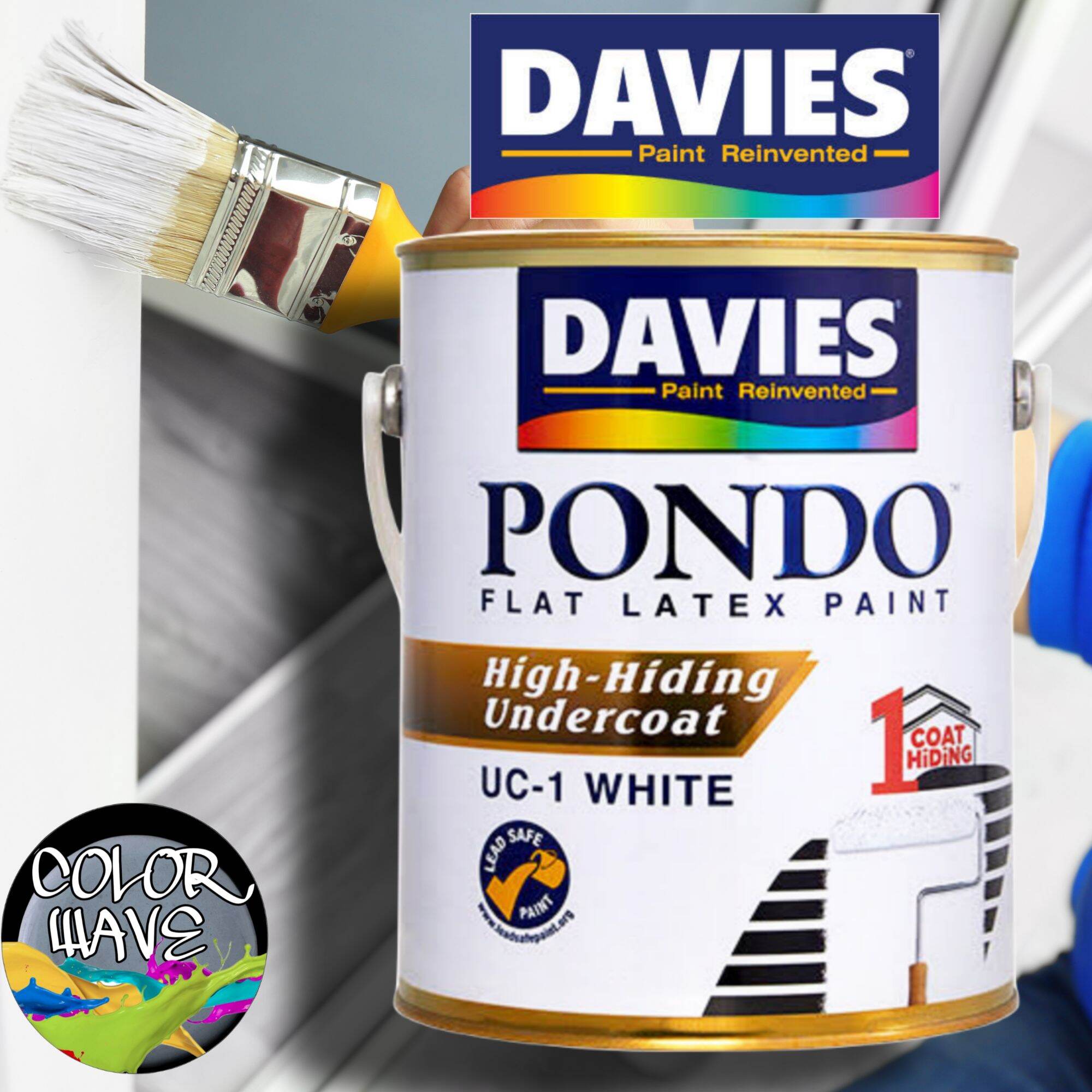 DAVIES PONDO 100 Acrylic HIGH HIDING UNDERCOAT FLAT LATEX Wall and