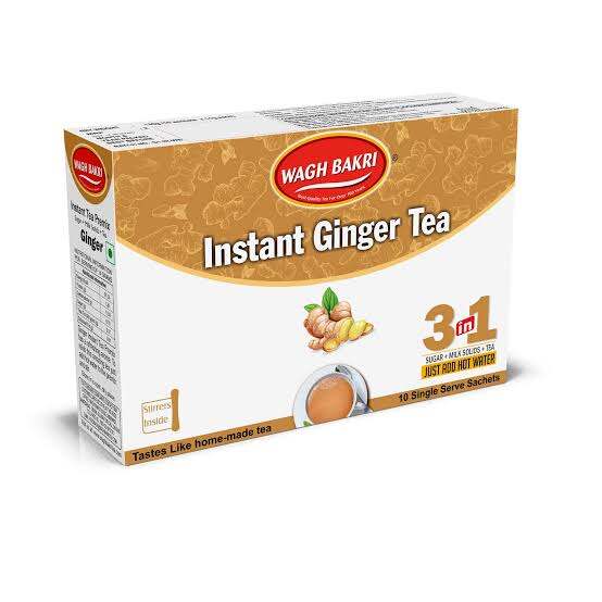 Imported Wagh Bakri Instant Ginger Tea 3 in 1 ( 10 Sachets - 140g ...