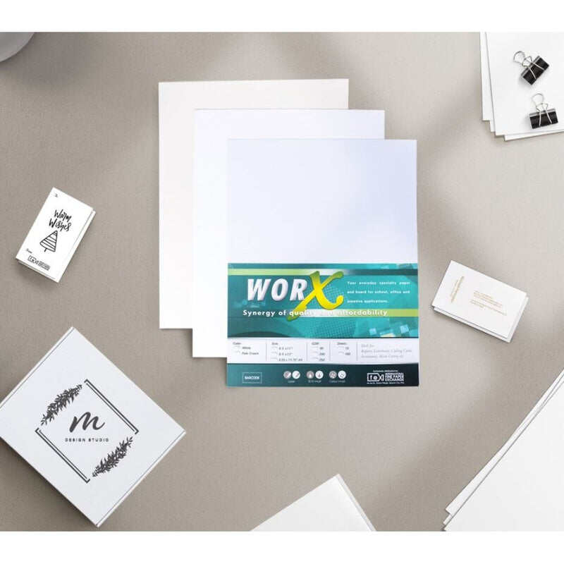 SG Worx Board Bond Paper Short /A4 size 10 PCs/pack. 