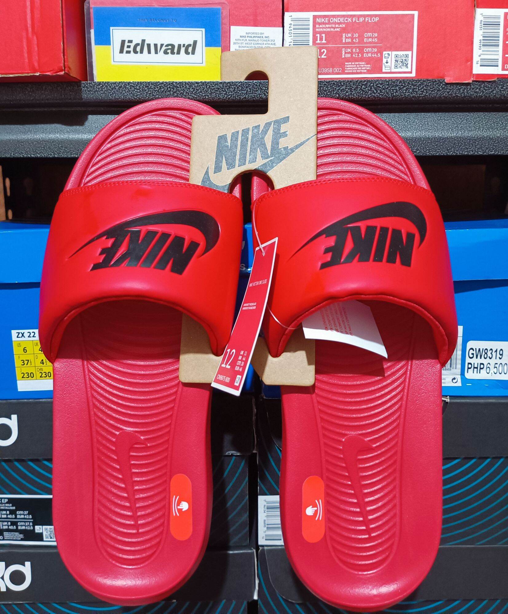 Nike Victori One University Red Slide Sandals