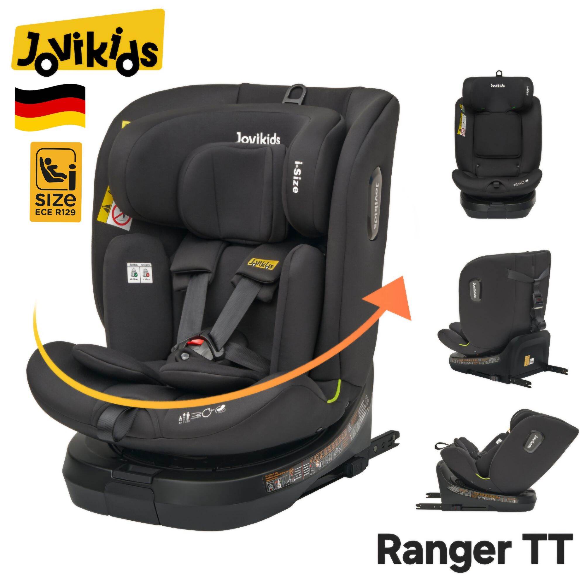 Jovikids Ranger TT 360° Swivel i-Size Car Seat