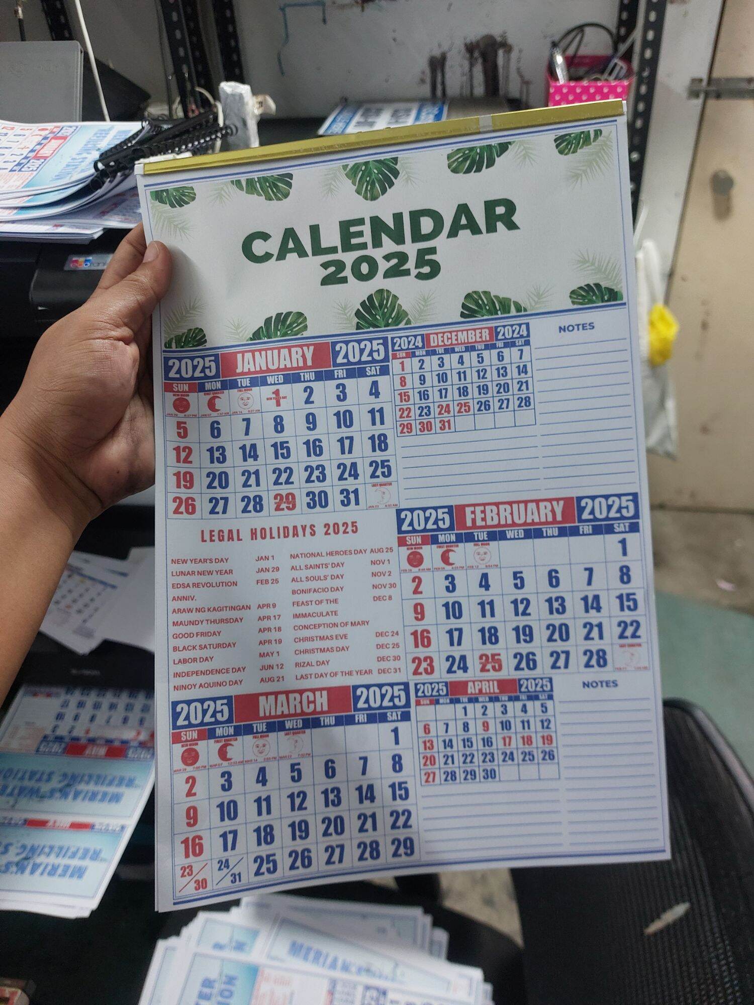2026 COMMERCIAL CALENDAR LONG (8X13)