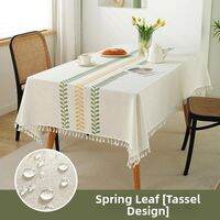 BAIFULING | Thick Cotton-Like Square Tablecloth Waterproof and Oil-Resistant