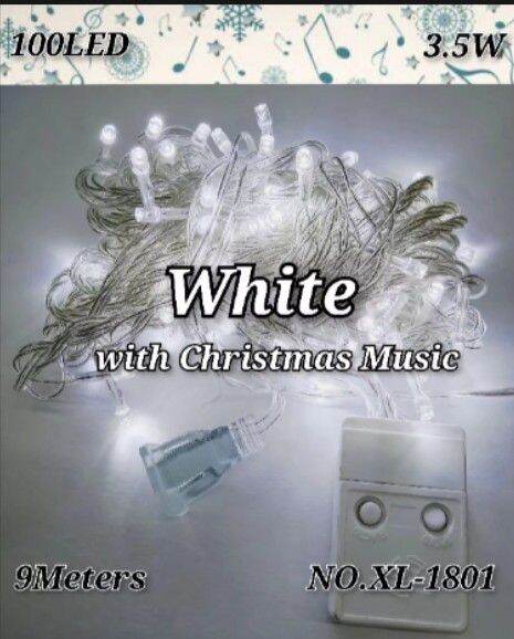7STAR (NO.XL-1801) 100LED Christmas Lights with Christmas Music / Song 9meters