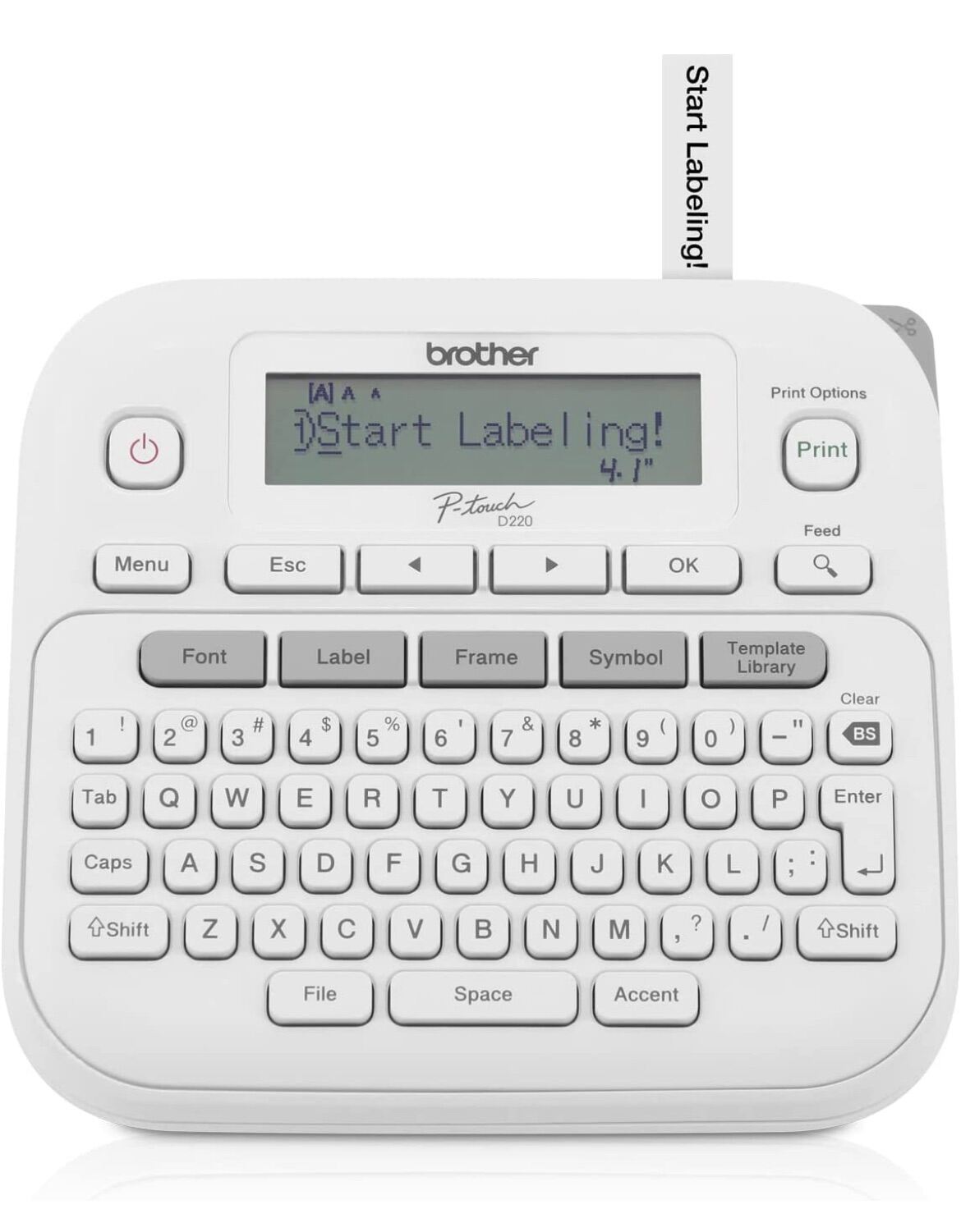 Brother PTouch PTD210 Label Maker Label Printer (1/2” or 12mm