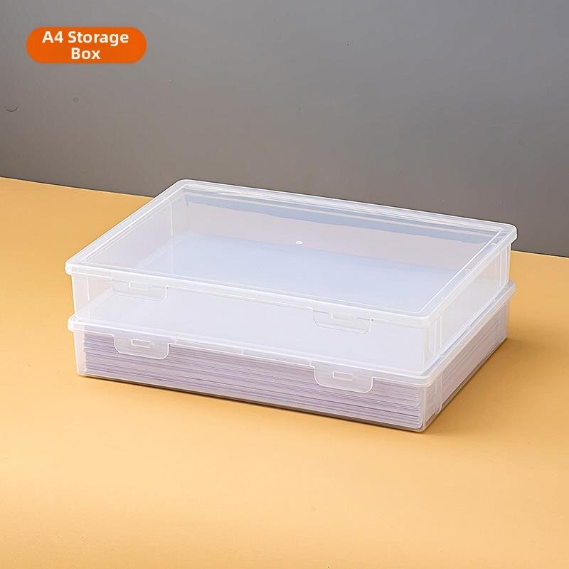 Transparent Document Storage Box A4