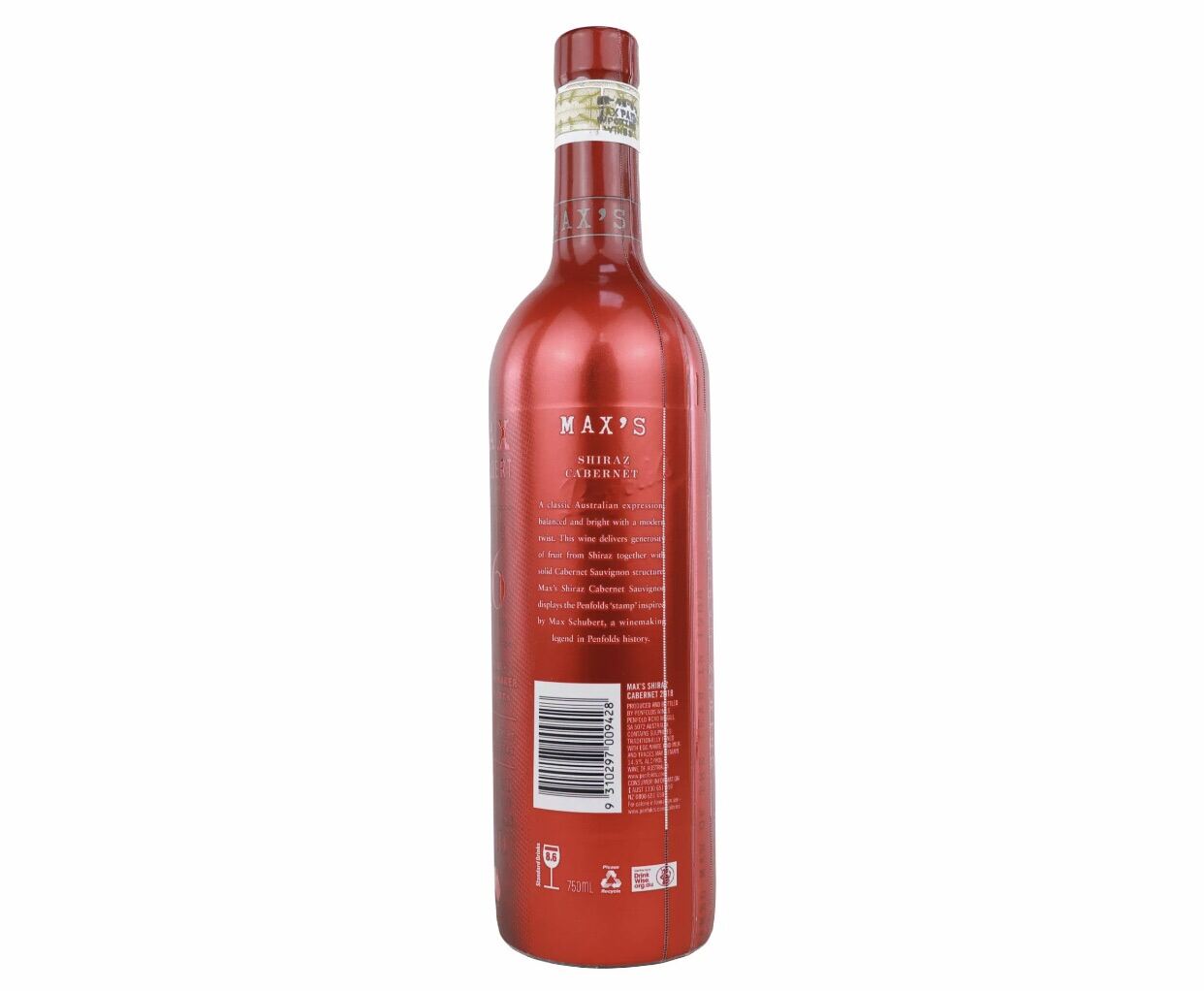 Penfolds Max’s Shiraz Cabernet 750mL. 