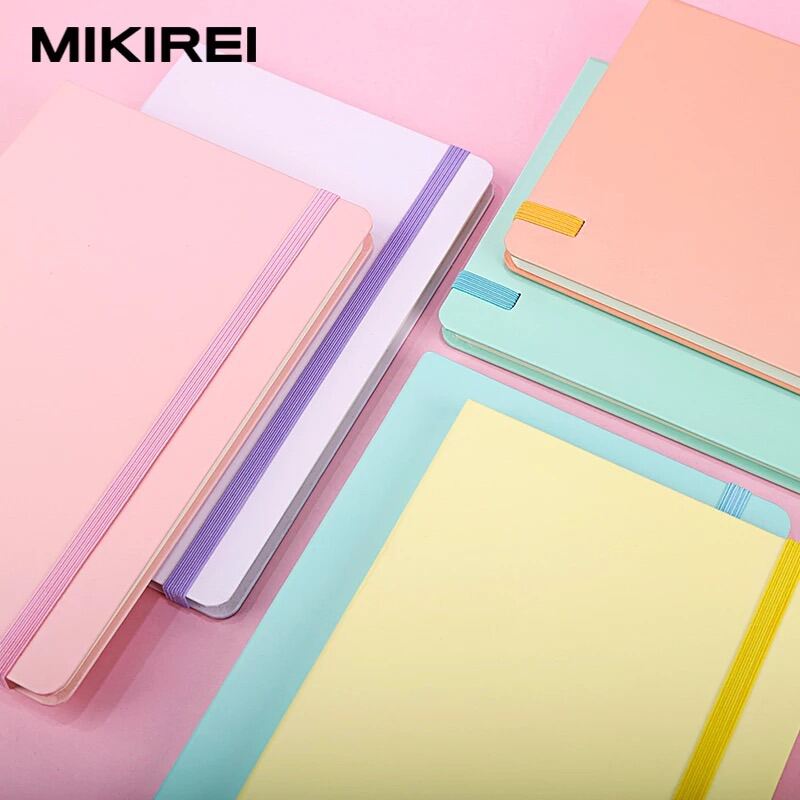 Sugar LINE Pastel A5 Hardbound Notebook with Garter / Hardcover. 